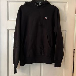 Champion Black reverse weave hoodie